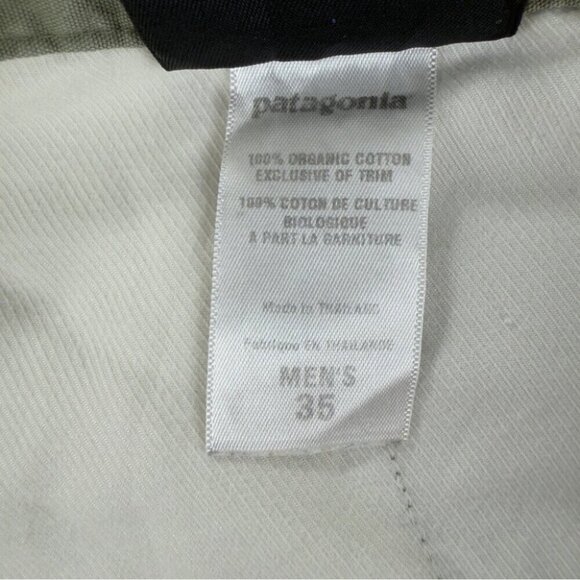 Patagonia Men's Sz 35x29 All Wear Straight Leg Green Pants Organic Cotton 55332 - Picture 9 of 12